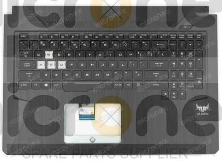 Asus 90NR0281-R31US1 Palmrest Keyboard LED RGB US-International black