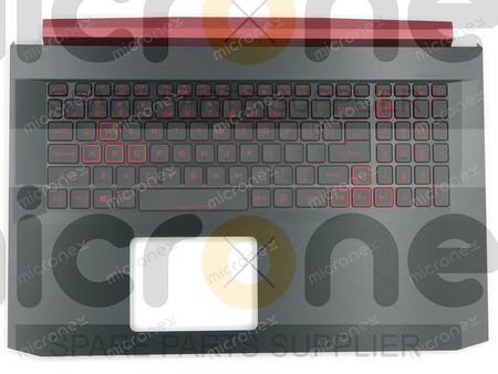 Acer 6B.Q5DN2.001 Palmrest Keyboard LED US-International black GTX1660Ti