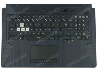 Asus TUF Gaming A17 TUF706IHRB Palmrest Keyboard LED RGB US-International black