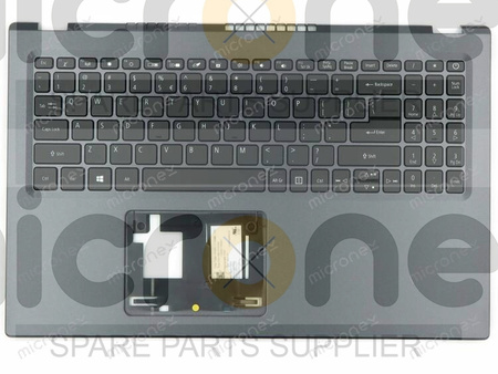 Acer 6B.A1DN2.065 Palmrest Keyboard LED US-International black