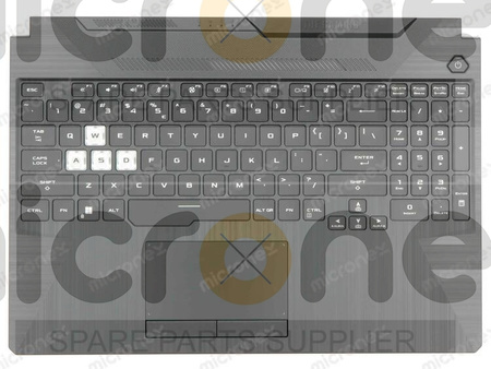Asus TUF506LI Palmrest Keyboard LED RGB US-International black