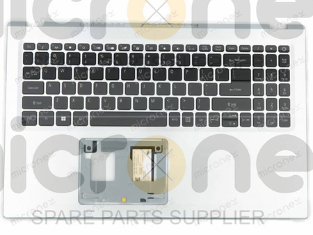 Acer Aspire 5 A515-56T Palmrest Keyboard LED US-International silver