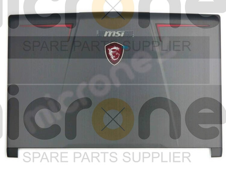 MSI 307-6P7A211-HG0 LCD Back Cover black with red finish