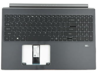 Acer 6B.Q55N2.001 Palmrest Keyboard US-International black with silver finish