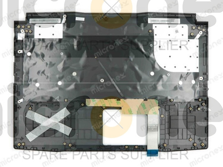 MSI MS-1583 Palmrest Keyboard LED US-International black and yellow