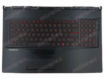 MSI MS-17E7 Palmrest Keyboard LED US-International black