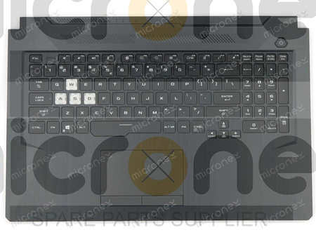 Asus 90NR03P1-R31UI0 Palmrest Keyboard LED RGB US-International black