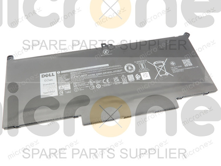 Dell Latitude 7390 Battery 7,6V 7500 mAh 60 Wh black