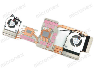 MSI Pulse GL76 12UGSZK 12UGSZOK Cooling Fan with Heatsink CPU|GPU 5V+12V 0,55A+0,6A 4PIN