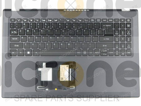 Acer 6B.A1BN2.001 Palmrest Keyboard US-International black