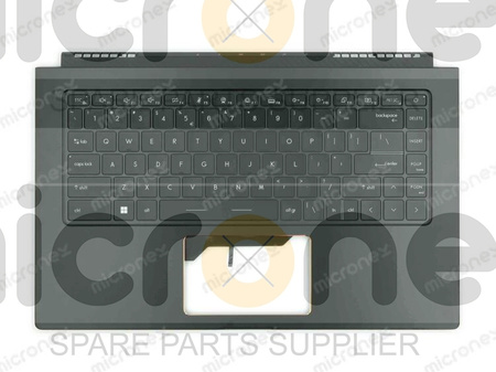MSI Summit E15 A11SCS A11SCST Palmrest Keyboard LED US-International Aluminum black
