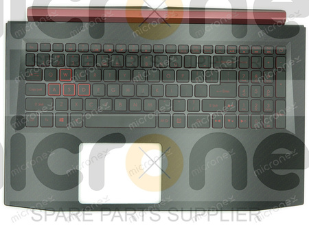 Acer Nitro 5 AN515-42 Palmrest Keyboard LED US-International black RX560X