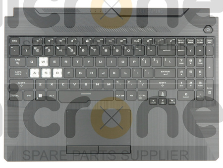 Asus TUF Gaming FX505LH Palmrest Keyboard LED RGB US-International black