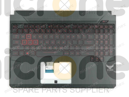 Asus 90NR01A2-R31US0 Palmrest Keyboard LED US-International black