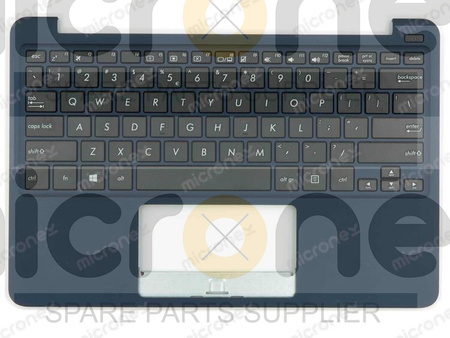 Asus EeeBook X205TA Palmrest Keyboard US-International blue