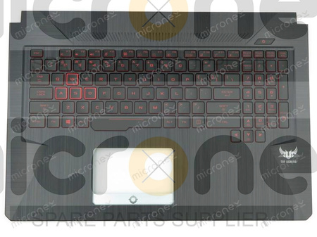 Asus FX705GD FX705GE Palmrest Keyboard LED US-International
