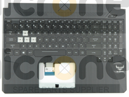 Asus 90NR02C3-R31US0 Palmrest Keyboard LED US-International black