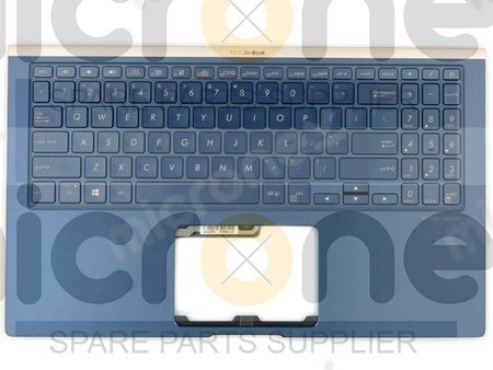 Asus ZenBook 15 UX533FD Palmrest Keyboard LED US-International blue