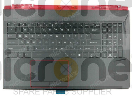 MSI 957-16P11E-C19 Palmrest Keyboard LED RGB US-International black