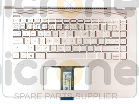 HP 938610-B31 Palmrest Keyboard US-International rose gold