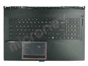 MSI Raider GE75 10SFS 10SGS Palmrest Keyboard black