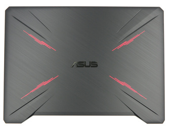 Asus TUF Gaming FX505DT LCD Back Cover Plastic (PU) black with red finish