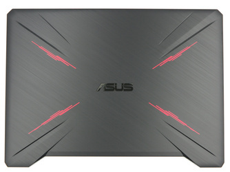 Asus TUF505DU LCD Back Cover Plastic (PU) black with red finish
