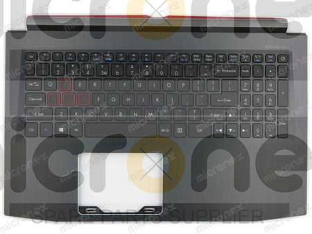 Asus Predator Helios 300 PH315-51 Palmrest Keyboard LED RGB US-International black GTX1050