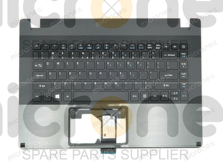 Acer Aspire 1 A114-31 Palmrest Keyboard US-International black