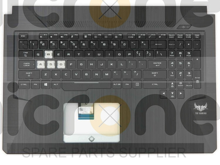 Asus TUF765DD Palmrest Keyboard LED RGB US-International black