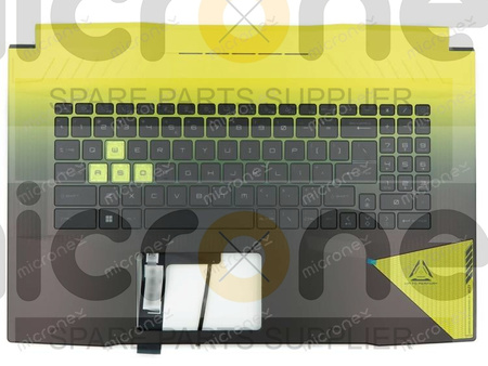 MSI 957-17L42E-C20 Palmrest Keyboard LED US-International black and yellow