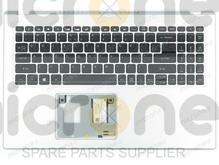 Acer Aspire 1 A115-32 Palmrest Keyboard US-International silver