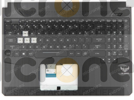 Asus TUF Gaming FX505GU Palmrest Keyboard LED US-International black