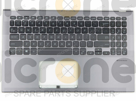 Asus 90NB0M93-R31US1 Palmrest Keyboard US-International gray DISCRETE (Dedicated graphics)