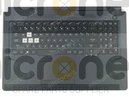 Asus TUF766LI Palmrest Keyboard LED RGB US-International black