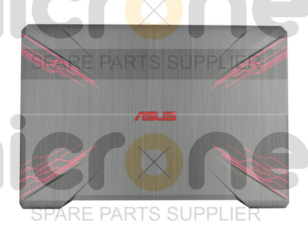 Asus 90NR00I2-R7A012 LCD Back Cover Plastic (PU) black with red finish